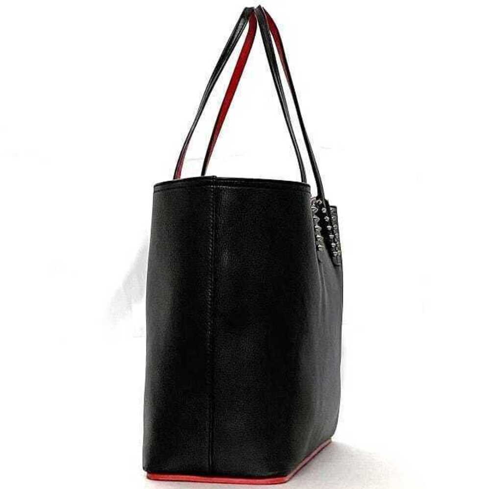 Christian Louboutin Studs Bag Red Black Document Cabata Shoulder Tote